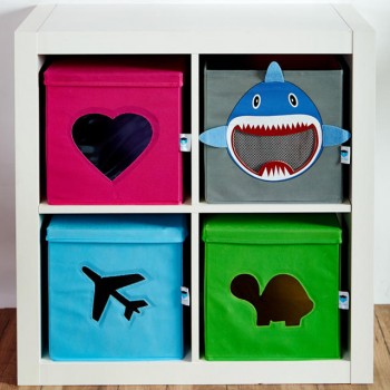 LOVE IT STORE IT - Úložný box na hračky s krytom a okienkom - dinosaurus