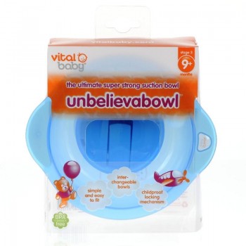 VITAL BABY - Miska s prísavkovou nohou Unbelievabowl - modrá