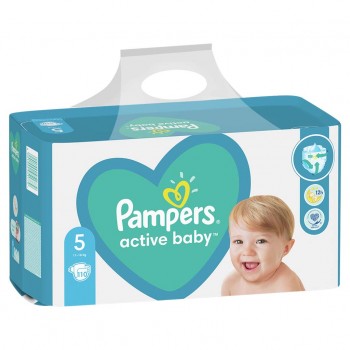 PAMPERS PAMPERS Plienky Active Baby 5 JUNIOR 11-16kg 110ks