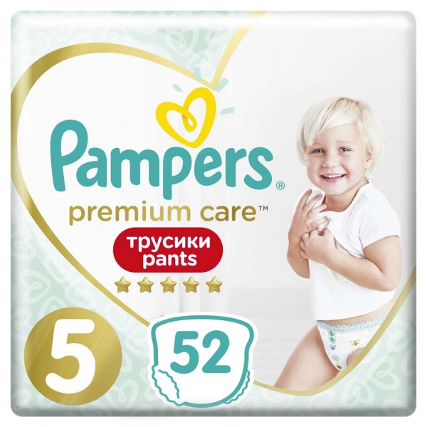 PAMPERS PAMPERS Premium Care Pants Nohavičky plienkové veľ. 5, 52 ks