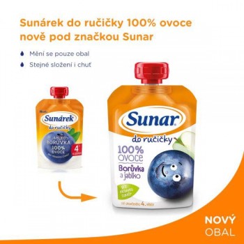 12x SUNAR Kapsička Do ručičky čučoriedka 100 g