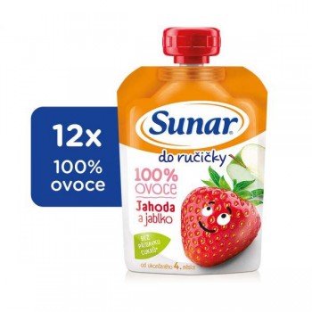 12x SUNAR Kapsička Do ručičky jahoda 100 g