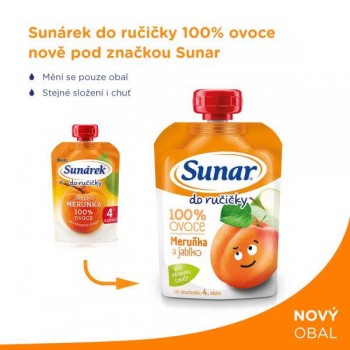 12x SUNAR Kapsička Do ručičky marhuľa 100 g