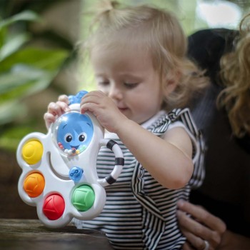 BABY EINSTEIN Hračka senozorická hrkálka a hryzačka Opus's Shape Pops™ 3m+