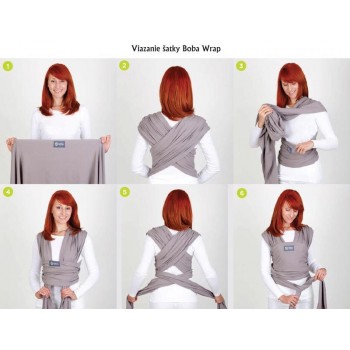 BOBA Nosič detí / šatka Wrap - Black