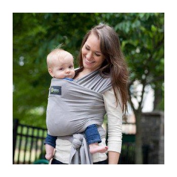 BOBA Nosič detí / šatka Wrap - Grey