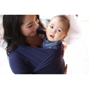 BOBA Nosič detí / šatka Wrap - Navy Blue