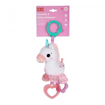BRIGHT STARTS Hračka aktívna na C krúžku Sparkle & Shine jednorožec 0m+