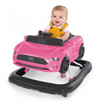 BRIGHT STARTS Chodítko 3v1 Ford Mustang Pink 6 m+, do 12 kg