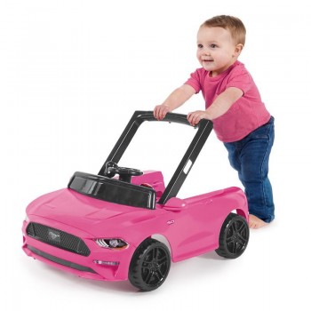 BRIGHT STARTS Chodítko 3v1 Ford Mustang Pink 6 m+, do 12 kg