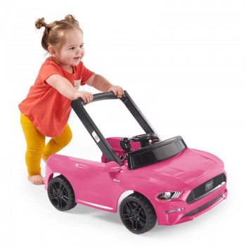 BRIGHT STARTS Chodítko 3v1 Ford Mustang Pink 6 m+, do 12 kg