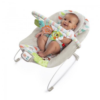 BRIGHT STARTS Lehátko vibrujúce s melódiou Happy Safari 0 m+, do 9 kg, 2019