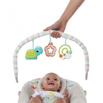 BRIGHT STARTS Lehátko vibrujúce s melódiou Happy Safari 0 m+, do 9 kg, 2019