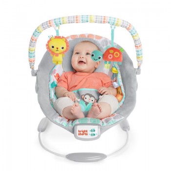 BRIGHT STARTS Lehátko vibrujúce s melódiou Whimsical Wild 0 m+, do 9 kg, 2019