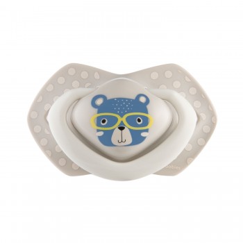 CANPOL BABIES Set symetrických silikónových cumlíkov 18m+ Bonjour Paris modrý