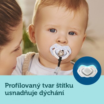 CANPOL BABIES Set symetrických silikónových cumlíkov 18m+ Bonjour Paris ružový