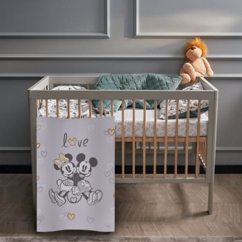 CEBA Podložka prebaľovacia mäkká COSY (50x70) Disney Minnie&Mickey Grey