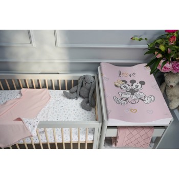 CEBA Podložka prebaľovacia mäkká COSY (50x70) Disney Minnie&Mickey Pink