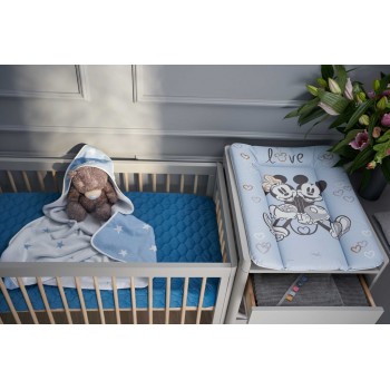 CEBA Podložka prebaľovacia mäkká na komodu (50x70) Disney Minnie & Mickey Blue