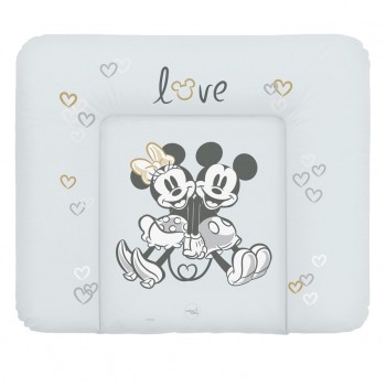 CEBA Podložka prebaľovacia mäkká na komodu (85x72) Disney Minnie & Mickey Grey