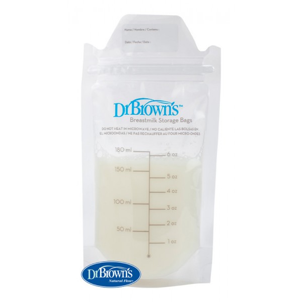 DR.BROWN'S Vrecká na uskladnenie materského mlieka 180 ml, 25 ks