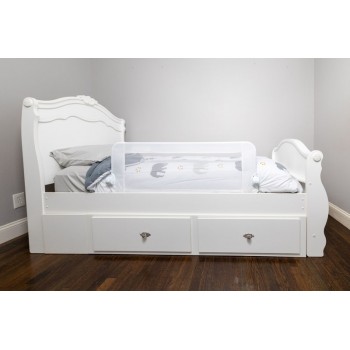 DREAMBABY Zábrana bezpečnostná Maggie na posteli Extra veľká 110x50 cm biela