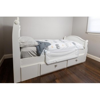 DREAMBABY Zábrana bezpečnostná Maggie na posteli Extra veľká 110x50 cm biela