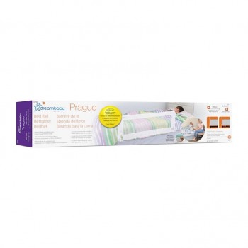 DREAMBABY Zábrana bezpečnostná Prague na posteli Extra veľká 110x45,5 cm šedá