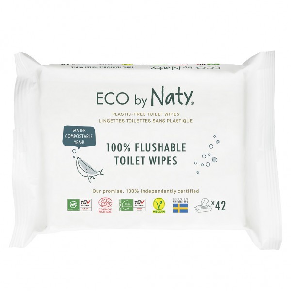 ECO BY NATY Obrúsky vlhčené toaletné Eco 42 ks