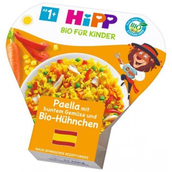 HiPP Príkrm zeleninovo-mäsový BIO Paella so zeleninou a kuracím mäsom 250g