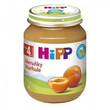 HiPP BIO Marhuľa (125 g) - ovocný príkrm