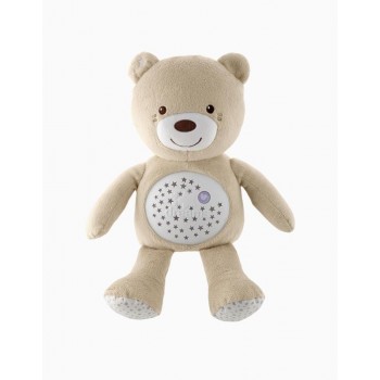 CHICCO Medvedík uspávačik s projektorom a hudbou Baby Bear First Dreams - neutral béžová 0m+
