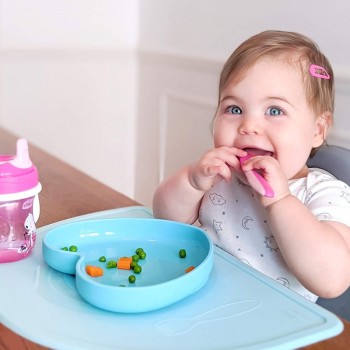 CHICCO Prestieranie silikónové, modrozelená 18m+