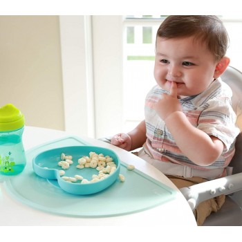 CHICCO Prestieranie silikónové, modrozelená 18m+