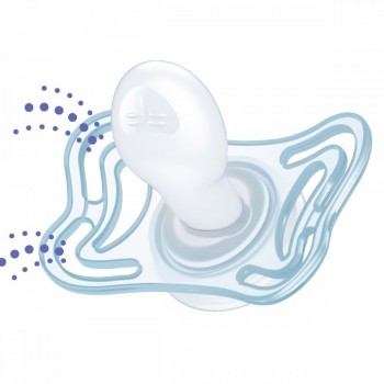 CHICCO Cumlík Physio Light silikónový 6-16m chlapec - hviezdy/líška 2 ks