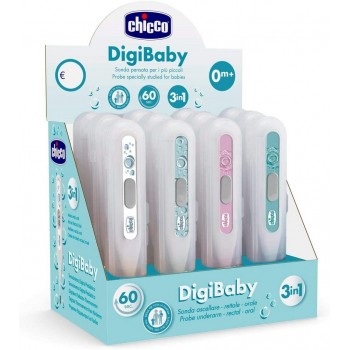 CHICCO Teplomer digitálny Digi Baby modrý 0m+