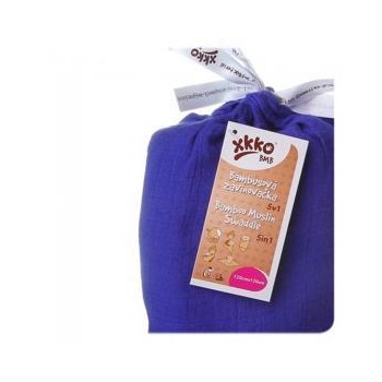 KIKKO Zavinovačka bambusová Colours 120x120 (1 ks) – ocean blue