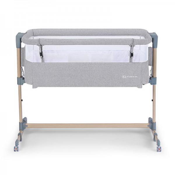 KINDERKRAFT Postieľka detská polohovateľná Neste Air Grey Wood, Premium