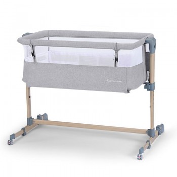 KINDERKRAFT Postieľka detská polohovateľná Neste Air Grey Wood, Premium