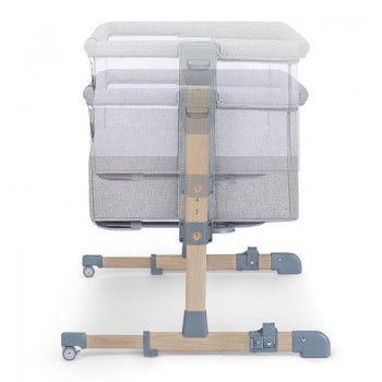 KINDERKRAFT Postieľka detská polohovateľná Neste Air Grey Wood, Premium