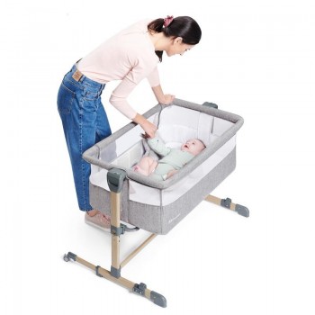 KINDERKRAFT Postieľka detská polohovateľná Neste Air Grey Wood, Premium
