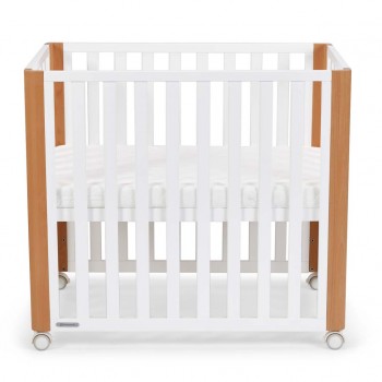 KINDERKRAFT Postieľka drevená Koya s funkciou ohrádky vrátane matraca White, Premium