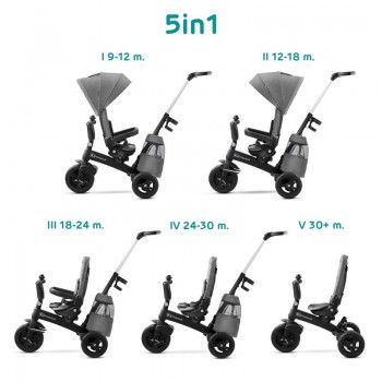 KINDERKRAFT Trojkolka Easytwist Platinum Grey, Premium
