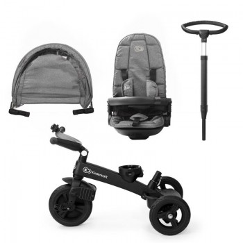 KINDERKRAFT Trojkolka Easytwist Platinum Grey, Premium