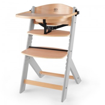 KINDERKRAFT Stolička jedálenská Enock Grey wooden, Premium