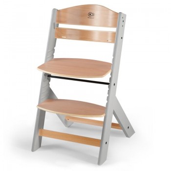 KINDERKRAFT Stolička jedálenská Enock Grey wooden, Premium