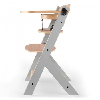 KINDERKRAFT Stolička jedálenská Enock Grey wooden, Premium