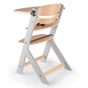 KINDERKRAFT Stolička jedálenská Enock Grey wooden, Premium