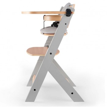 KINDERKRAFT Stolička jedálenská Enock s polstrovaním Grey wooden, Premium