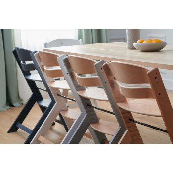 KINDERKRAFT Stolička jedálenská Enock s polstrovaním Grey wooden, Premium